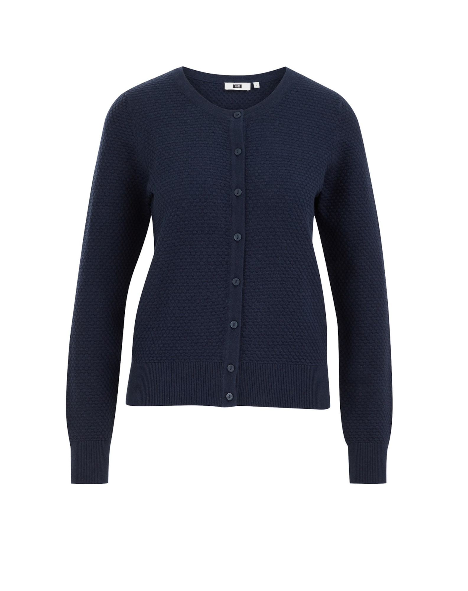 WE Fashion Geacă tricotată  albastru închis