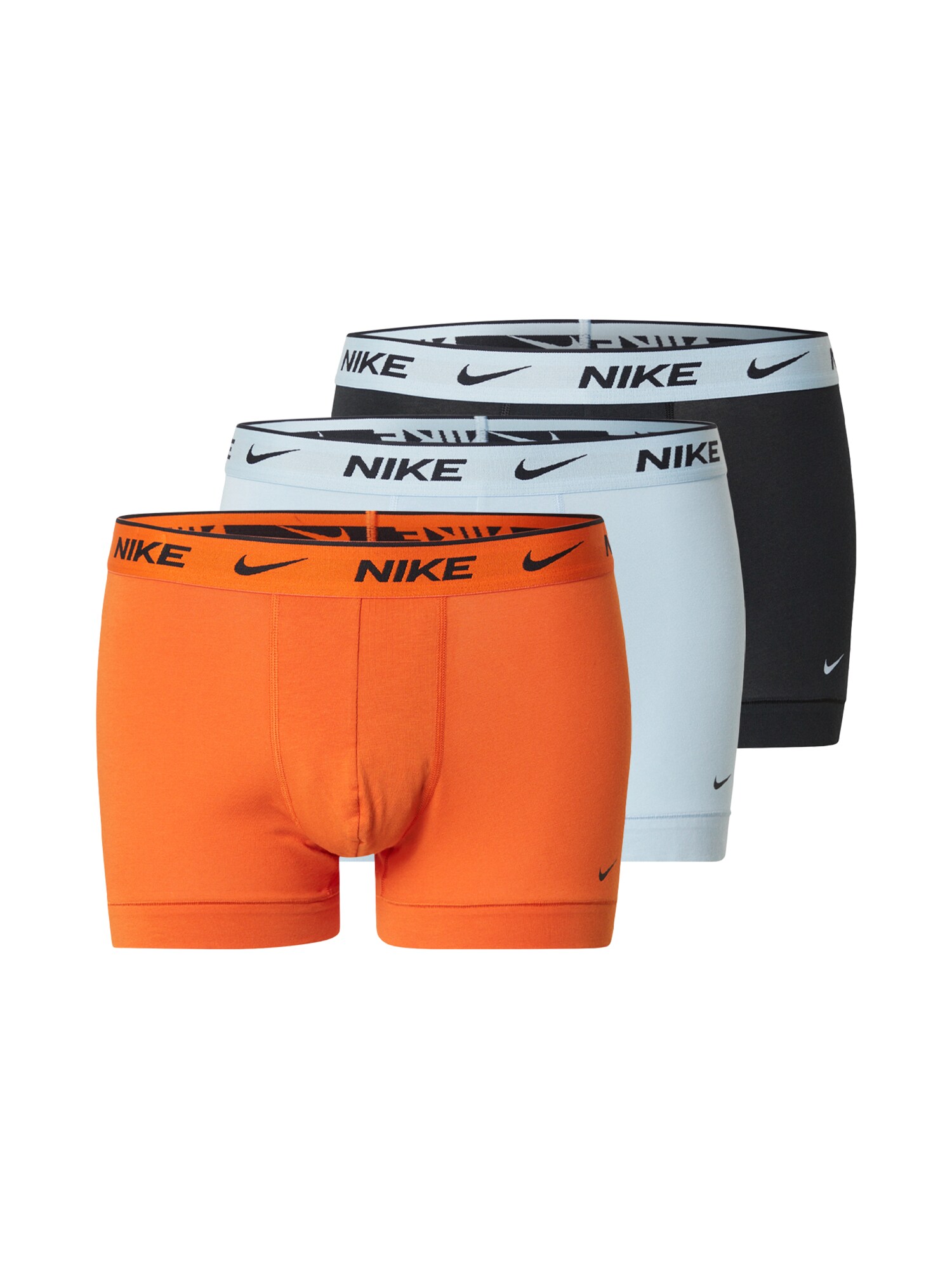 NIKE Underwear Boxeri  albastru pastel / portocaliu / negru