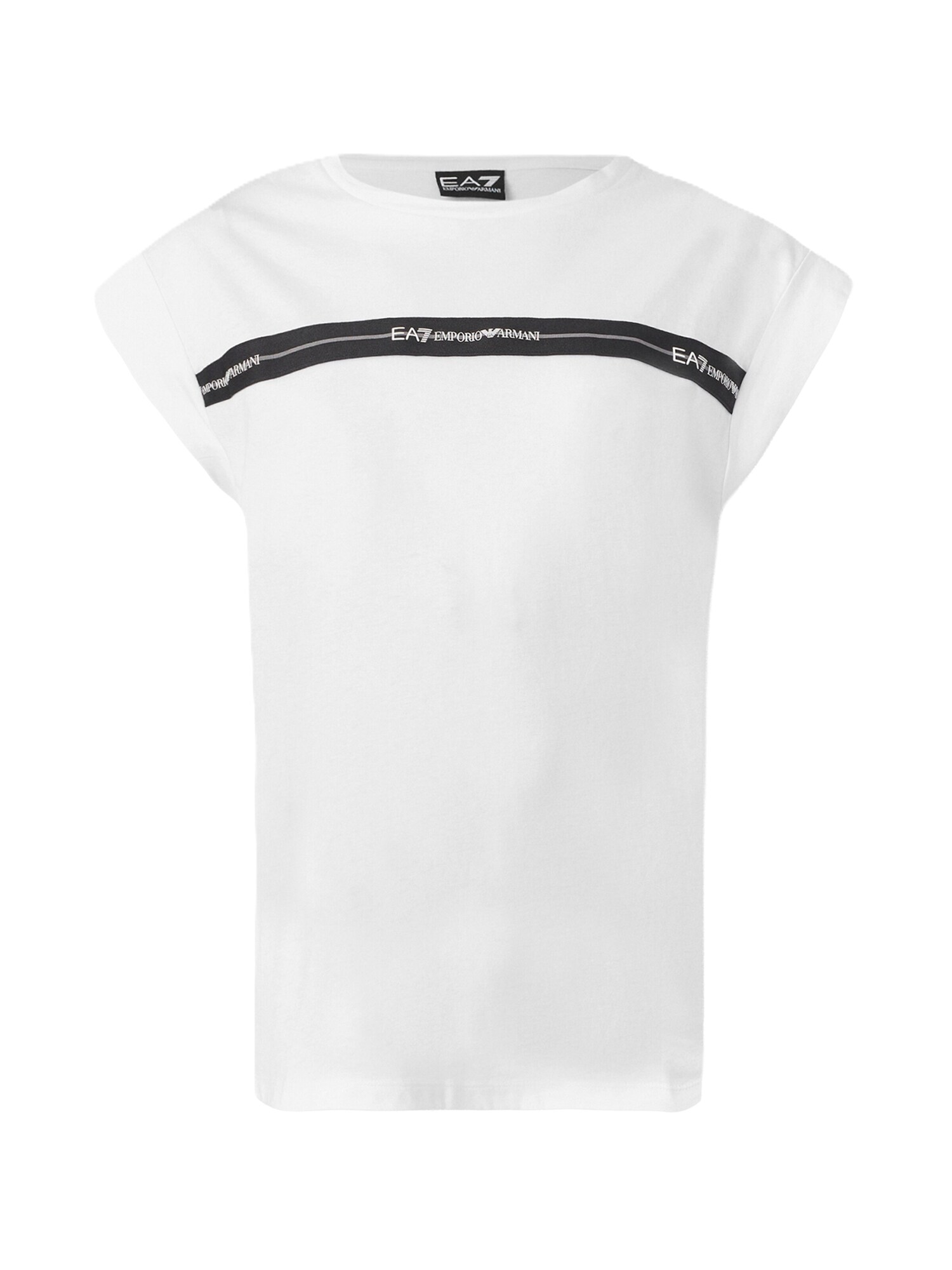 EA7 Emporio Armani Majica  črna / bela