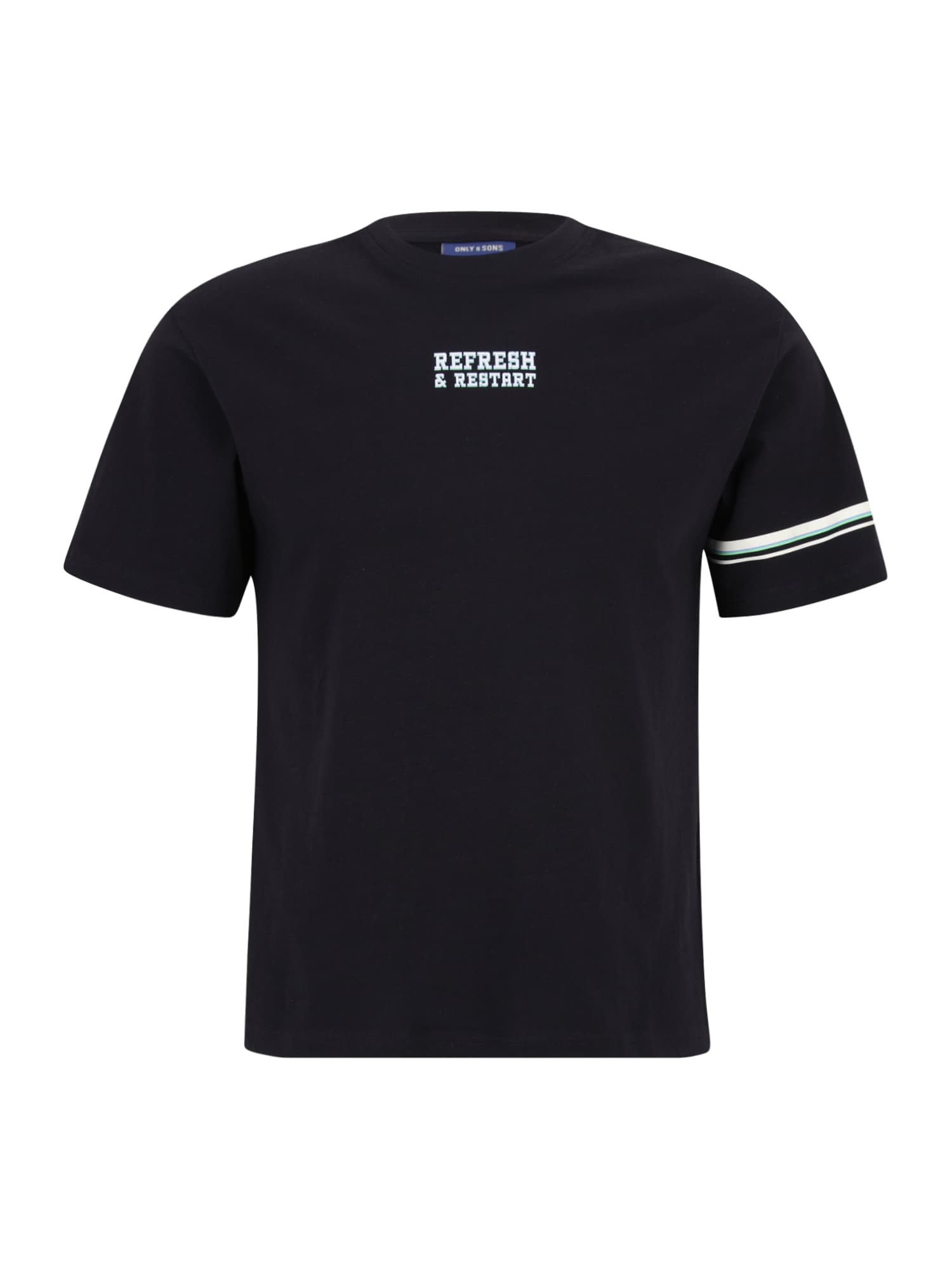 Only & Sons Junior Póló 'OSJGORDON'  éjkék / világoskék / fehér akciós termékkép 1