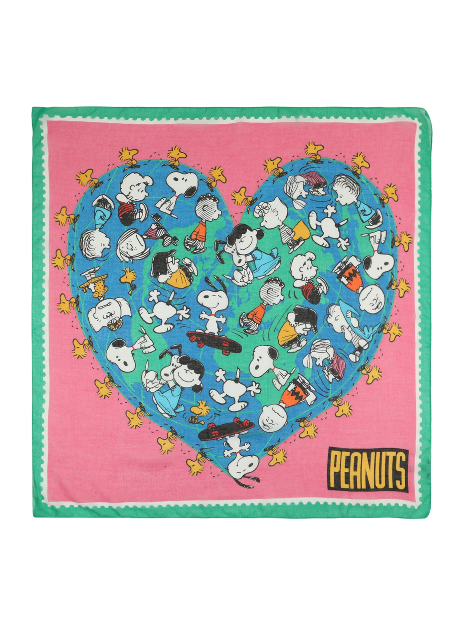 CODELLO Batistă Peanuts  albastru / galben auriu / verde / roz