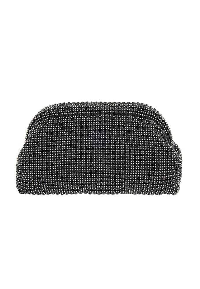 myMo at night Clutch Damen Größe One Size schwarz / silber