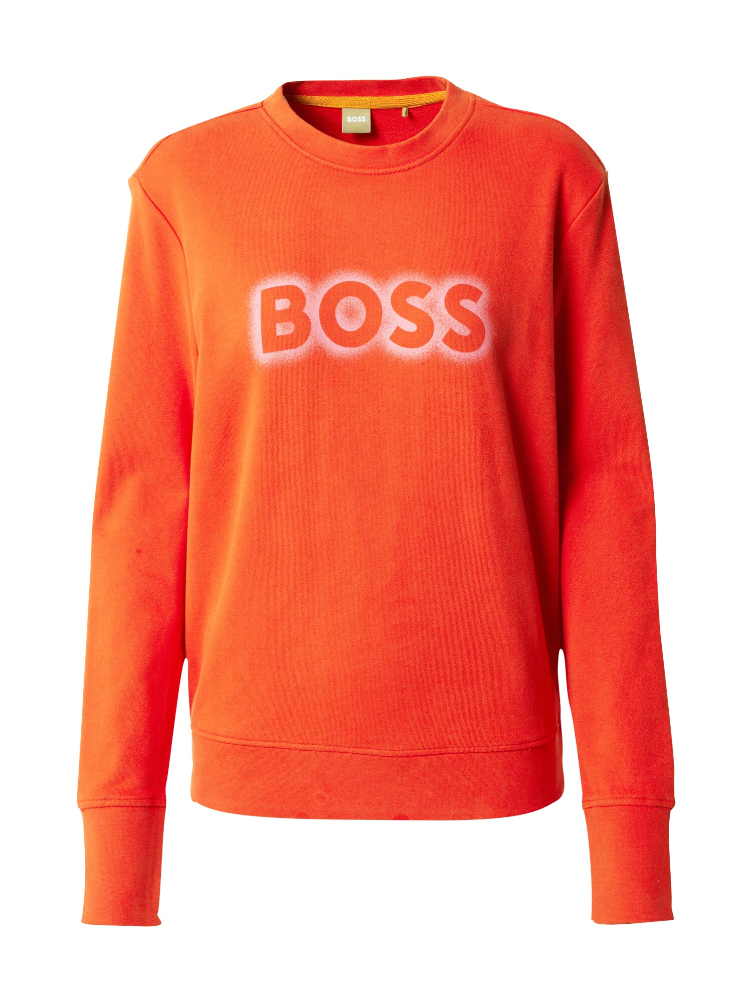 BOSS Orange Mikina 'Ela'  oranžová / biela