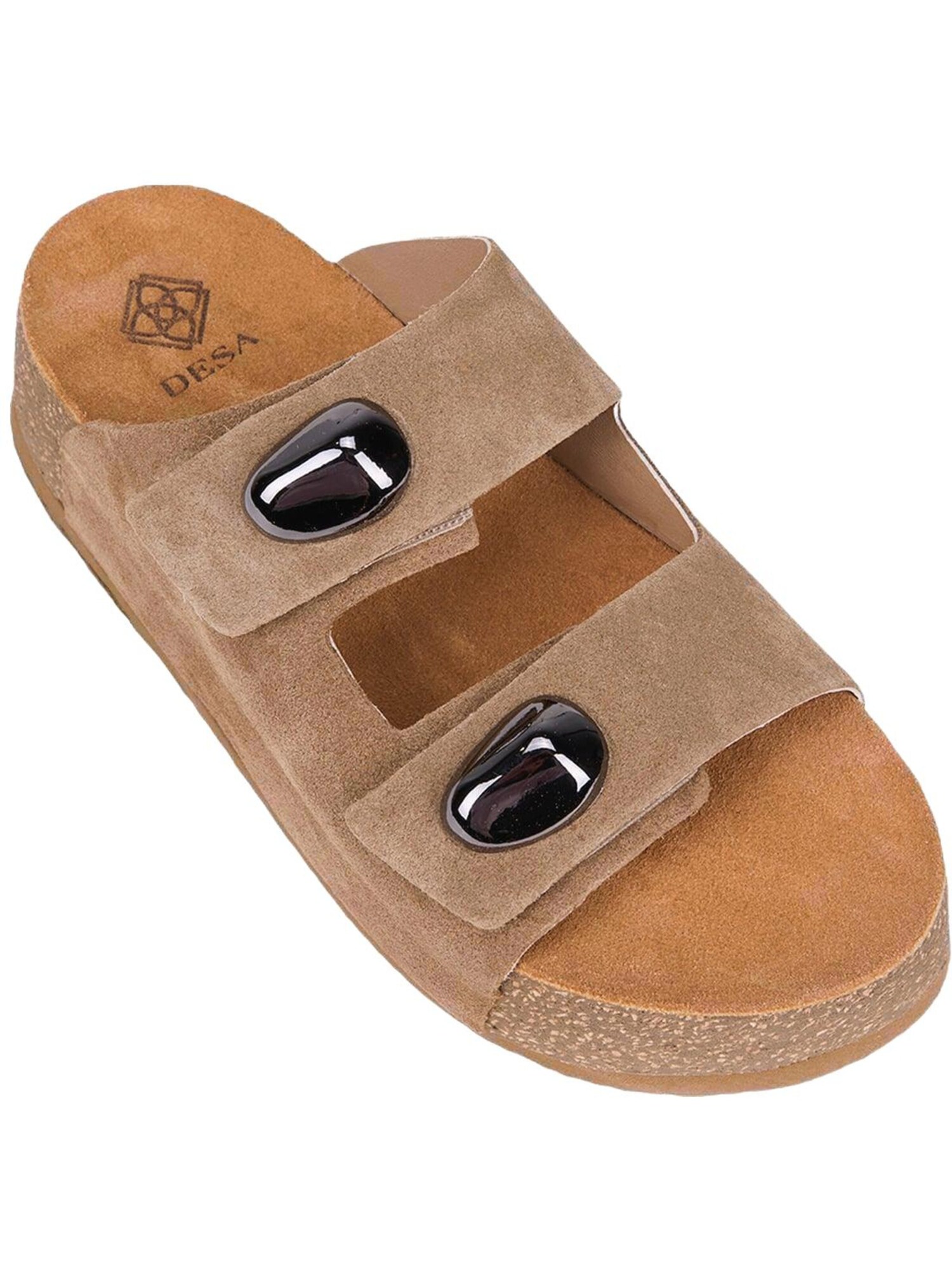 Desa Zapatillas de casa 'Keilrutschen' beige