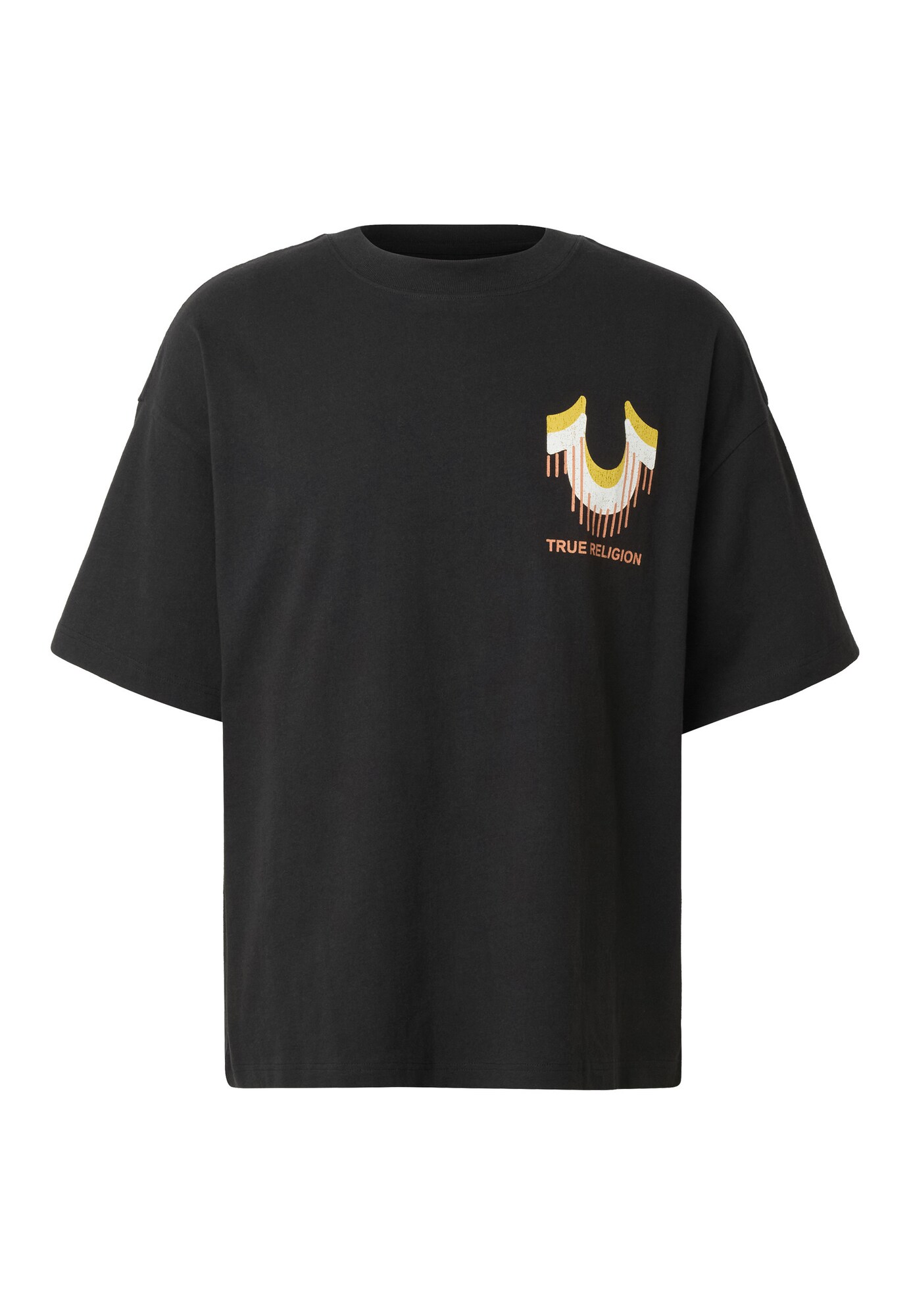 True Religion Camiseta amarillo / naranja / negro / blanco – imagen 1