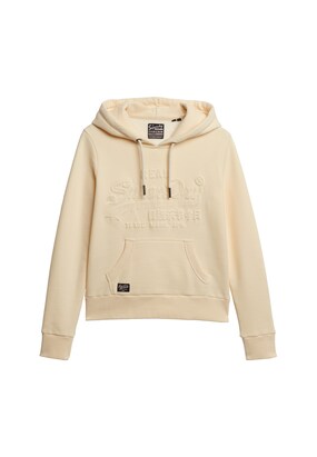 Superdry Sweatshirt Beige / Zwart / Wit