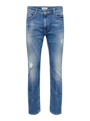 Only & Sons Jeans ‘ONSWeft ‘ Bruin / Black denim