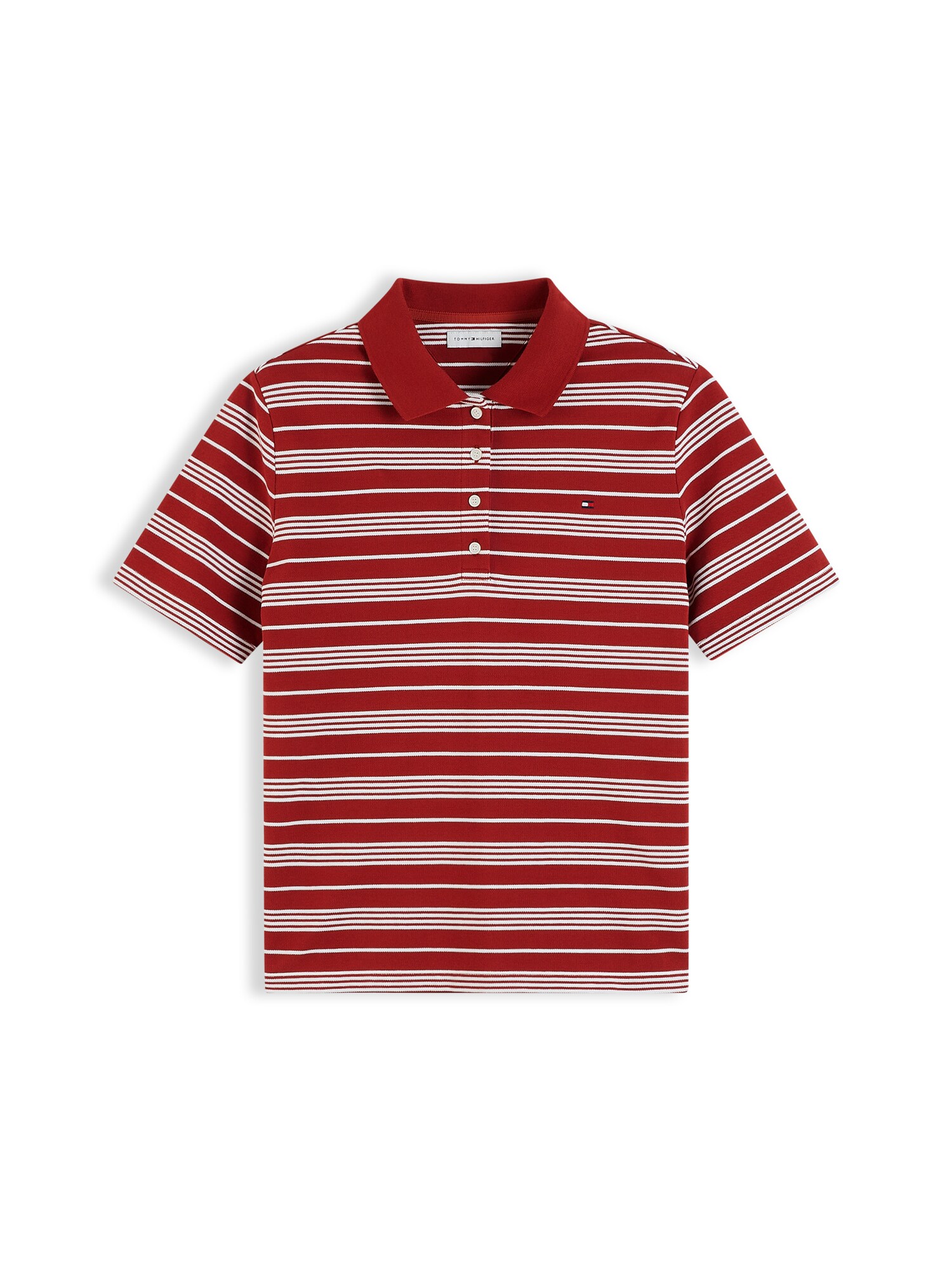 TOMMY HILFIGER Tričko '1985'  ohnivo červená / biela