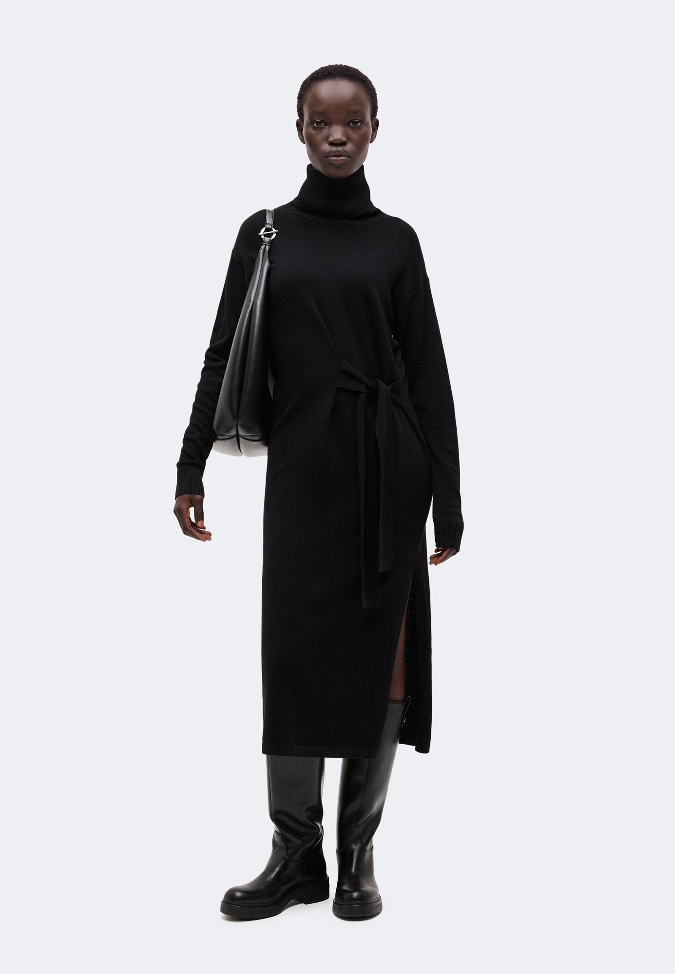 Liu Jo Vestido de punto  negro – imagen 14