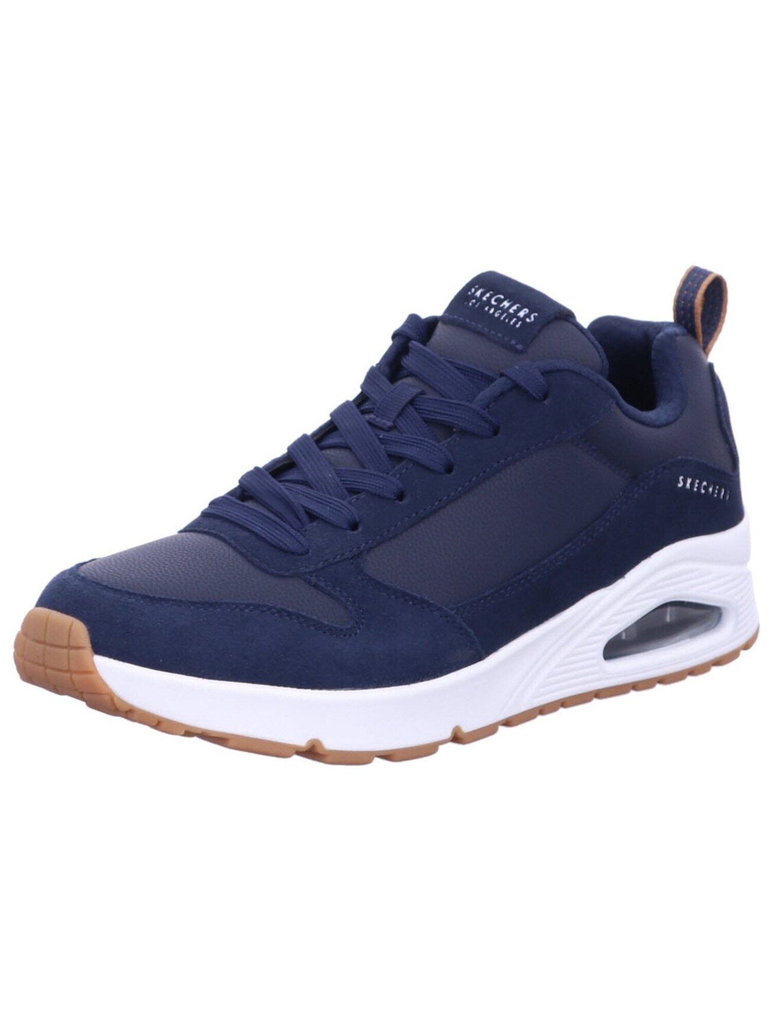 SKECHERS Zapatillas deportivas bajas 'Sneaker Herren 52468 NVY Rauleder in blau'  azul