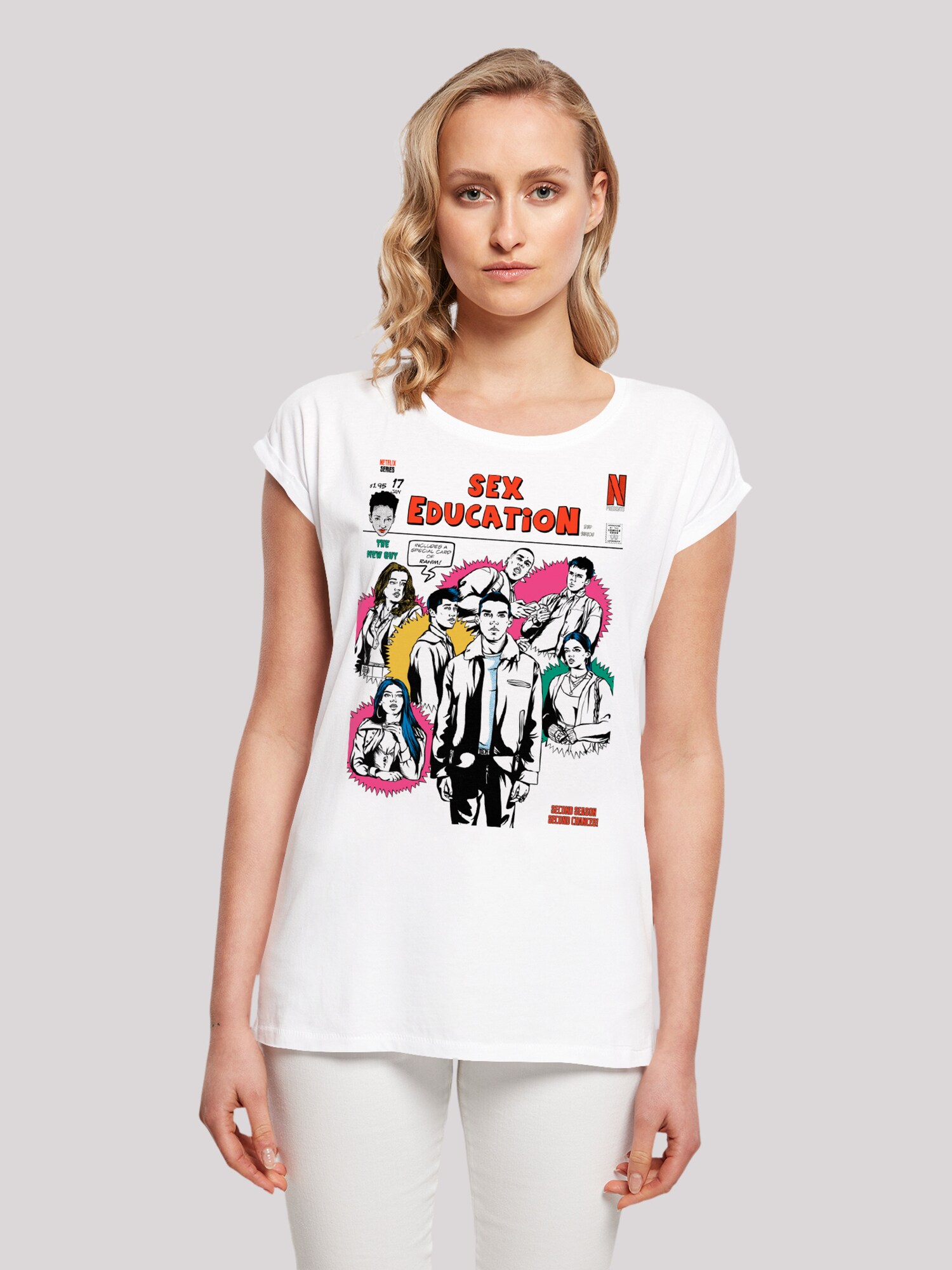 Thumbnail - F4NT4STIC T-Shirt Sex Education Magazine Cover Netflix TV Series
