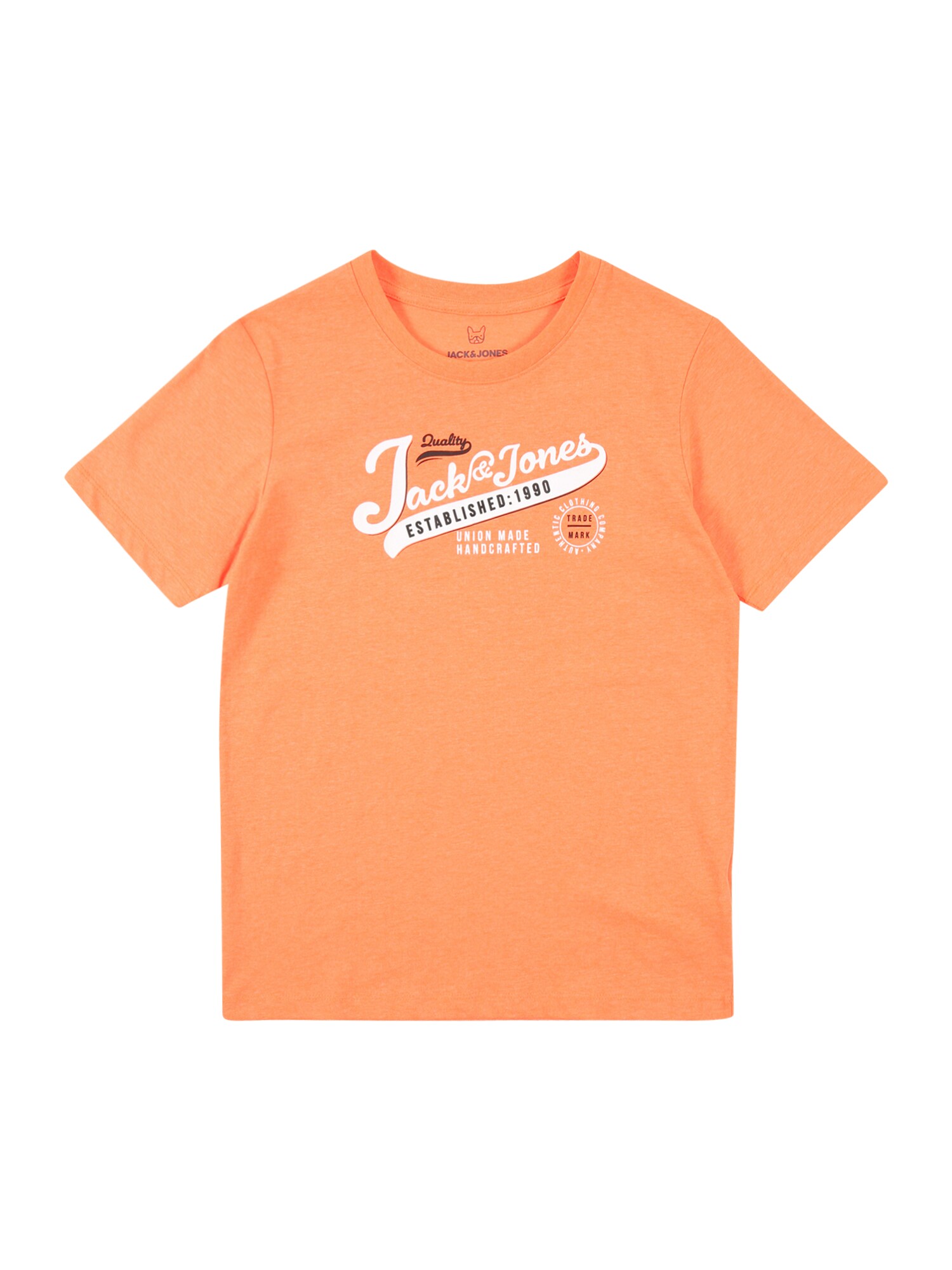 Jack & Jones Junior Marškinėliai  margai oranžinė / balta / juoda