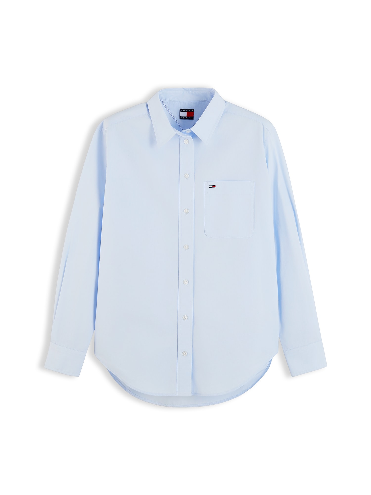 Tommy Jeans Bluză ESSENTIAL albastru deschis