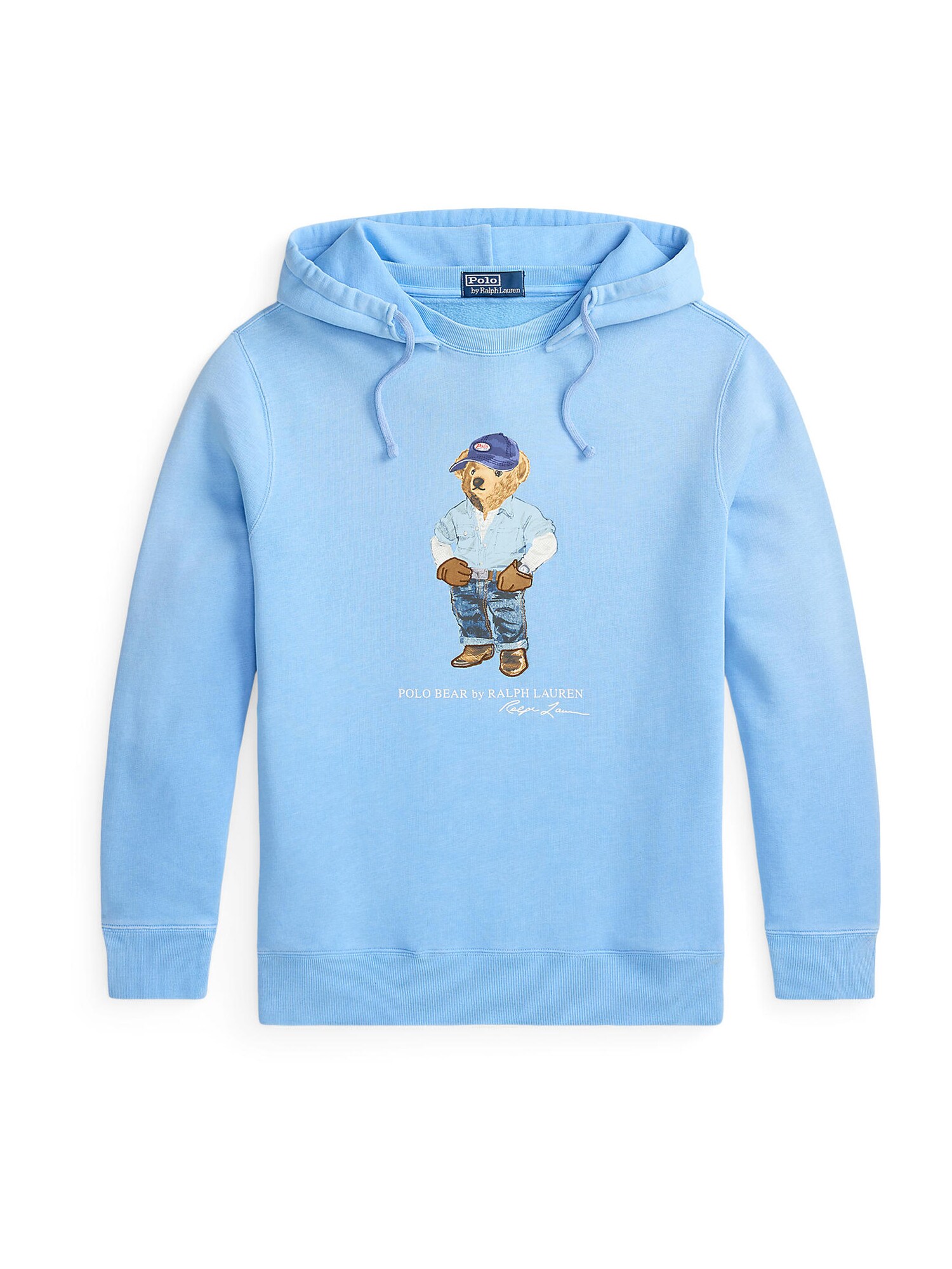 Polo Ralph Lauren Bluză de molton  albastru deschis / albastru închis / maro / alb