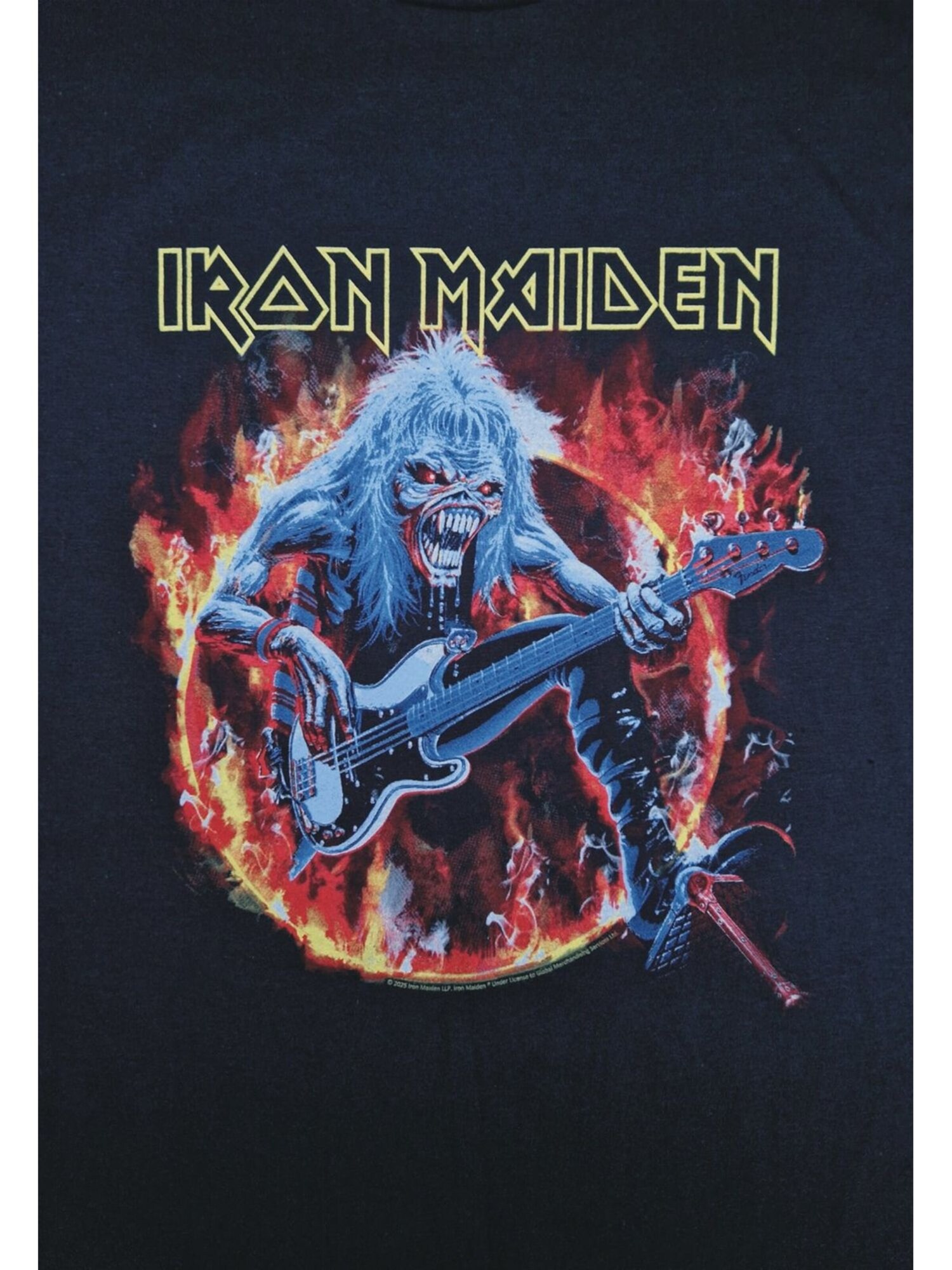 Iron Maiden Camiseta 'Iron Maiden Eddie Live Flames T-Shirt' negro – imagen 3
