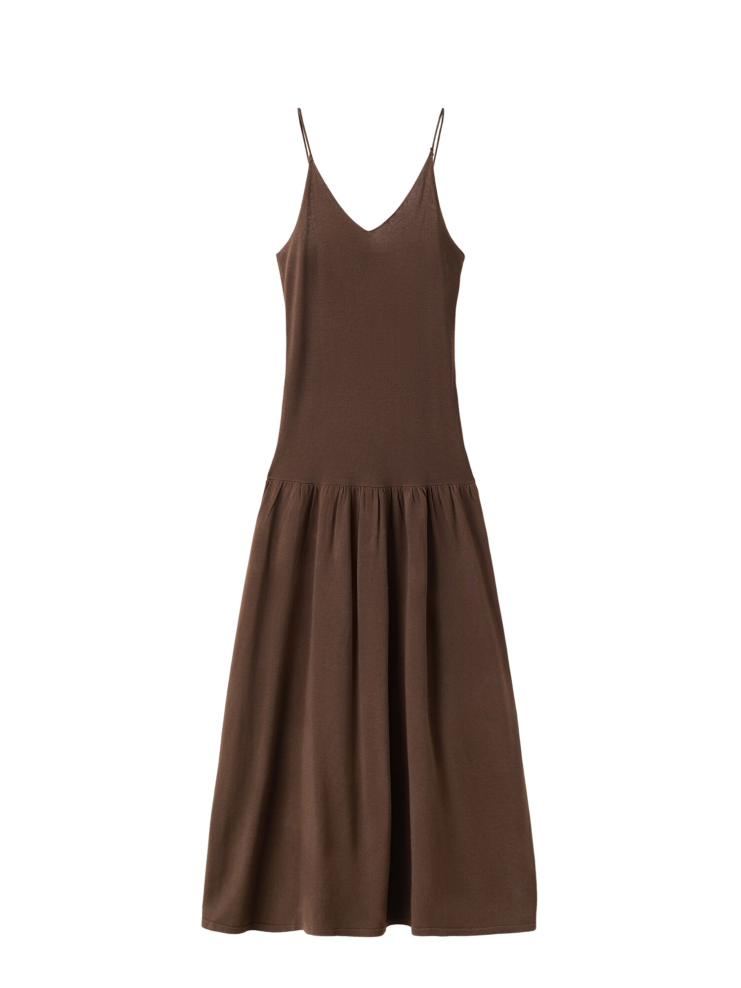 MANGO Vestido de punto 'Aurora'  chocolate