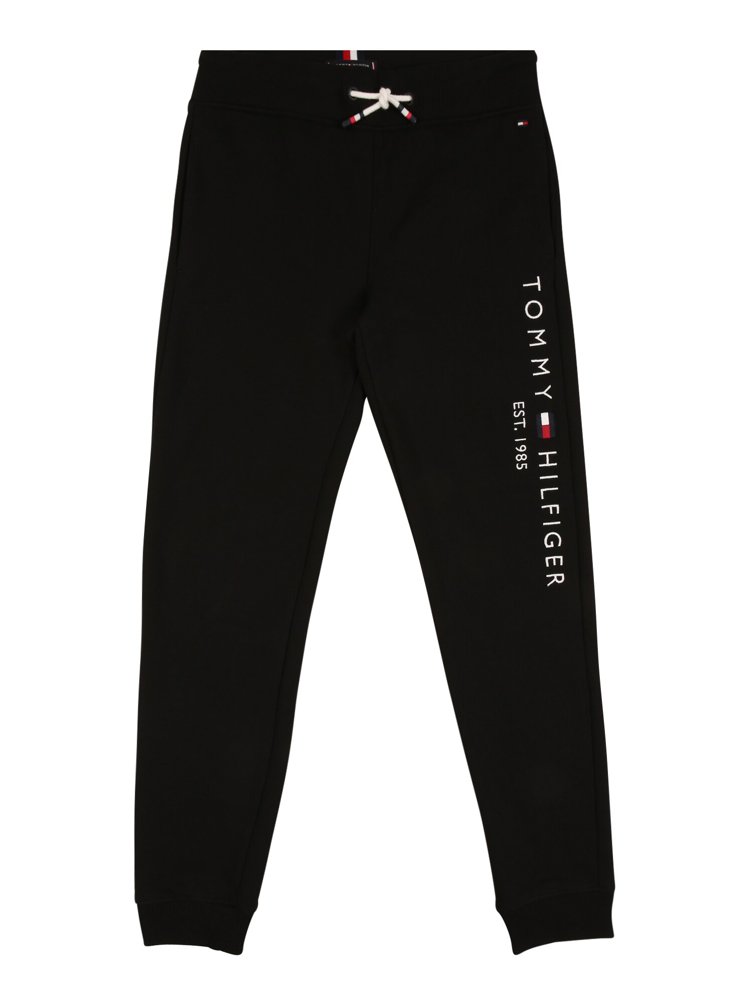 TOMMY HILFIGER Kelnės  juoda / balta