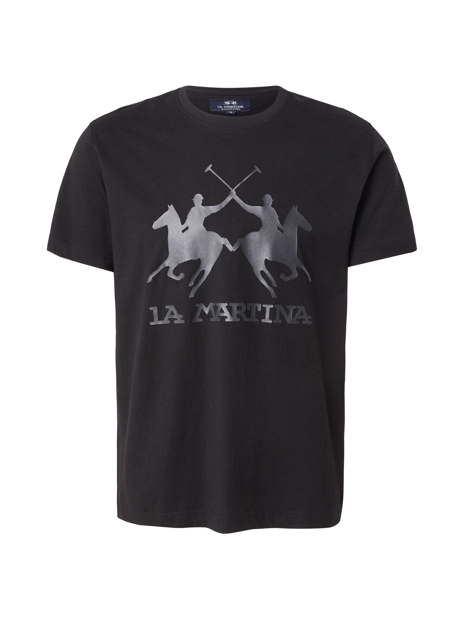 La Martina Tricou gri / negru
