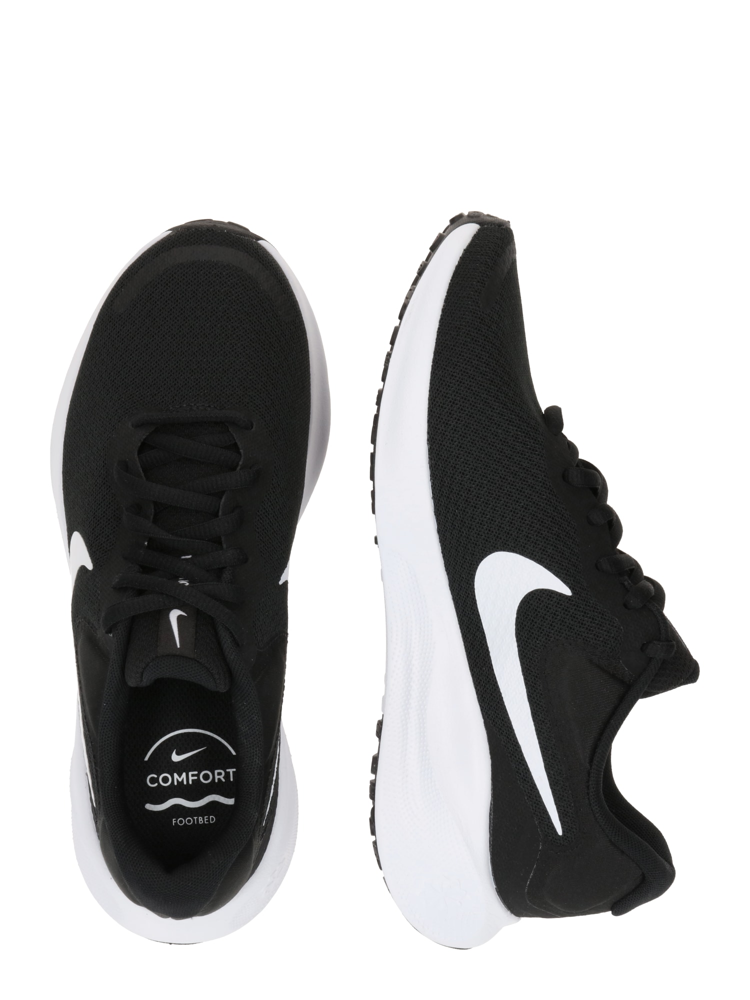 NIKE Futócipők 'Revolution 7'  fekete / fehér termék 2. képe