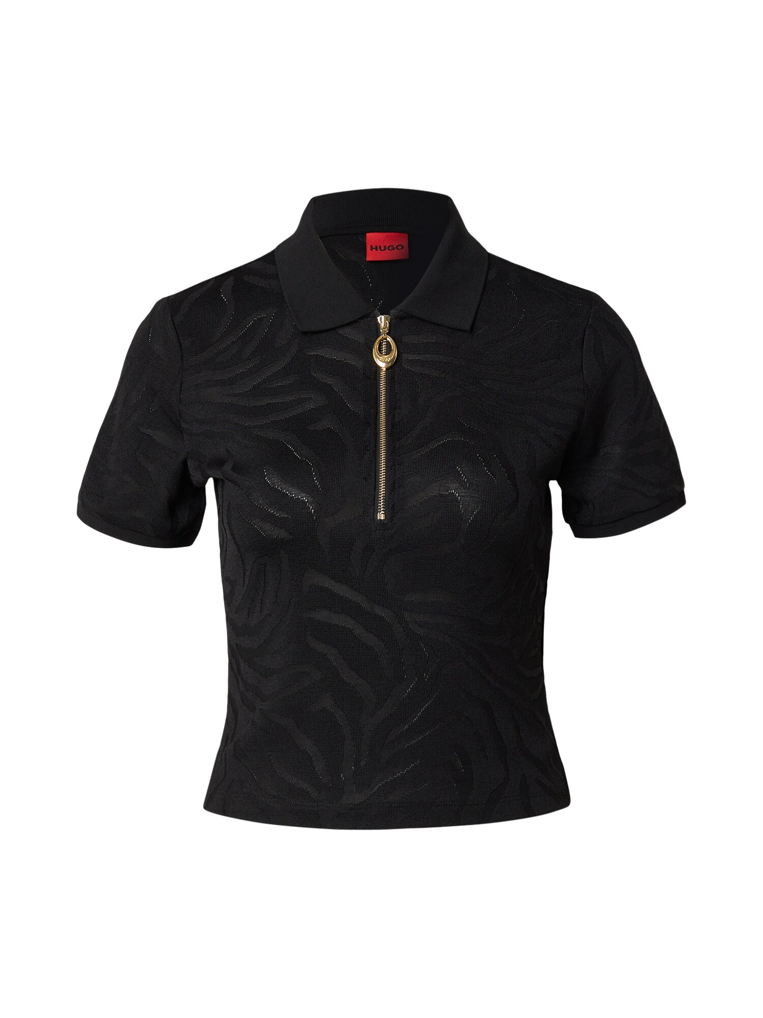 HUGO Tricou 'Demetri'  negru