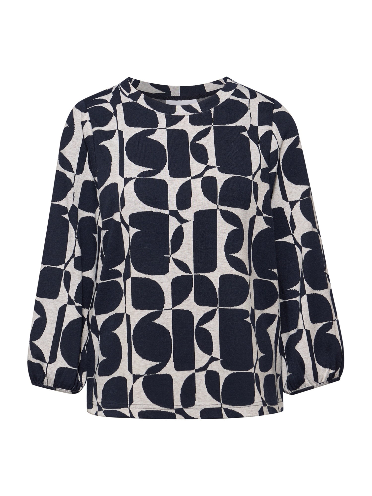 STREET ONE Tricou  albastru închis / alb natural