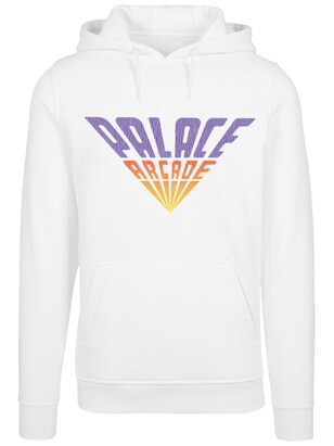 F4NT4STIC Sweatshirt ‘Stranger Things Palace Arcade Netflix TV Series’ Geel / Lila / Oranje / Wit