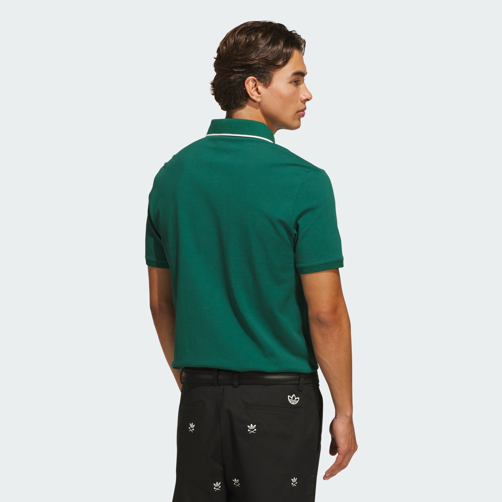 Adidas Golf Originals Polo F Solid LC, verde oscuro – imagen 2