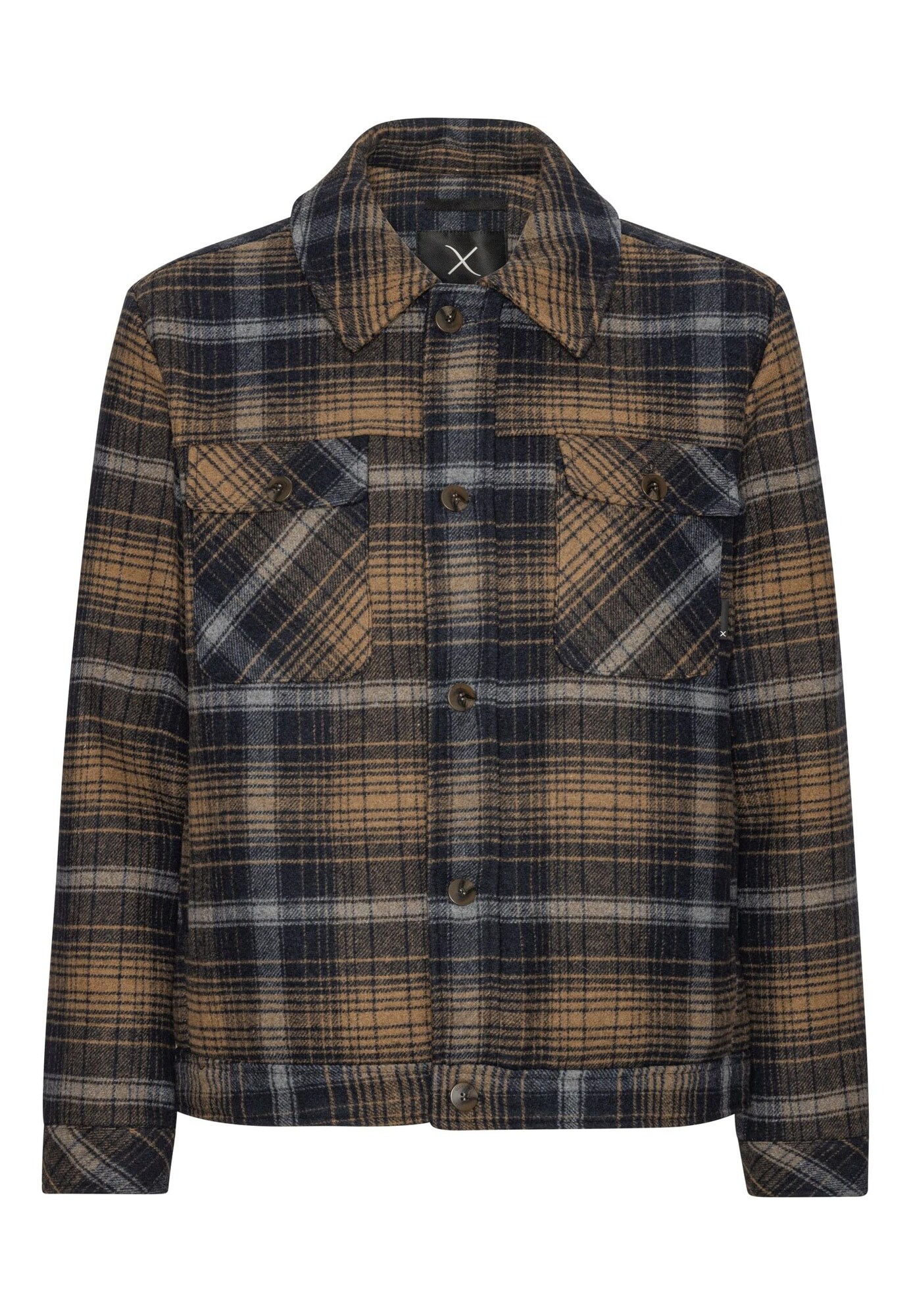 Clean Cut Copenhagen Giacca di mezza stagione 'Luke'  navy / blu fumo / caramello
