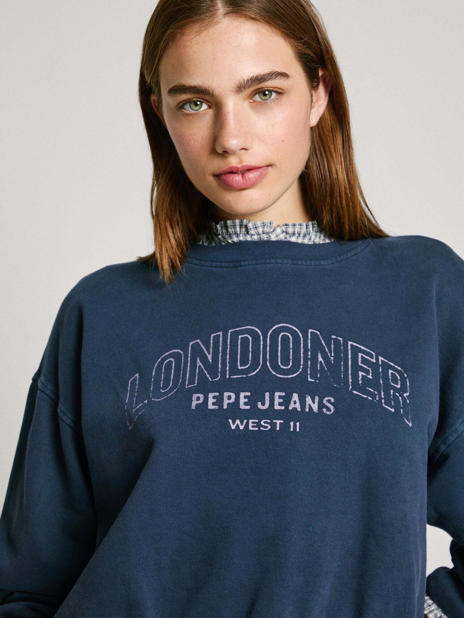 Pepe Jeans Sudadera  azul noche – imagen 4