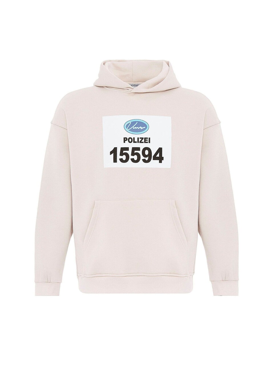 Sweatshirt sand / safir / svart