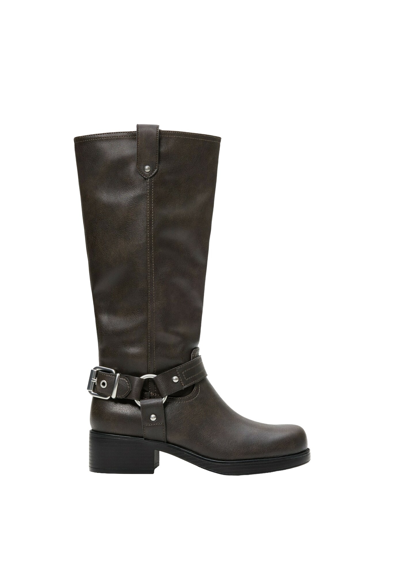 Bershka Cizme de cowboy maro