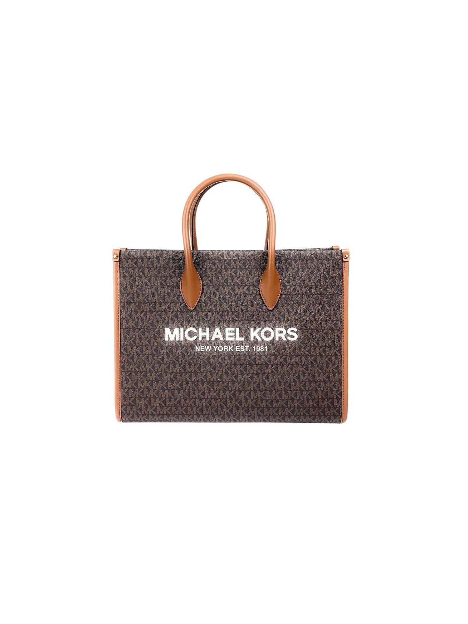 Michael Kors Handtas 'Mirella Medium Signature Logo Tote Bag' Bruin