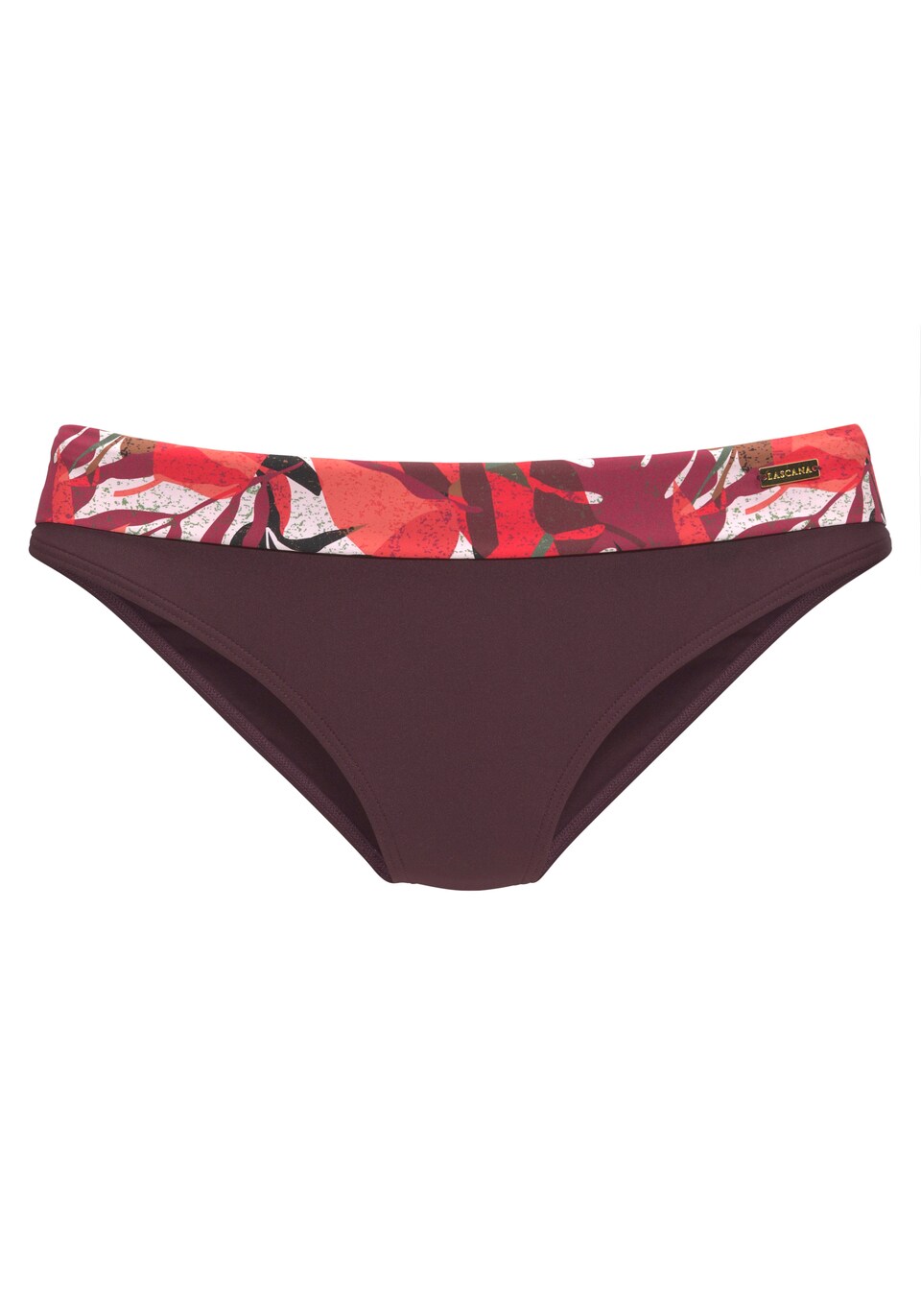 Bikiniunderdel brun / aubergine / röd
