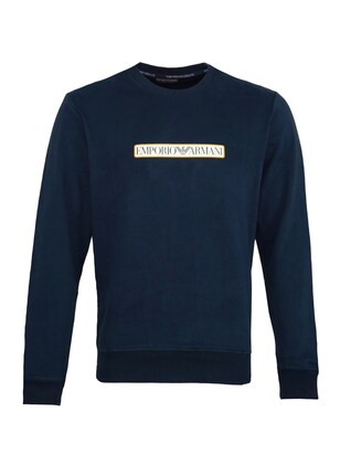 Emporio Armani Sweatshirt Navy / Geel / Wit