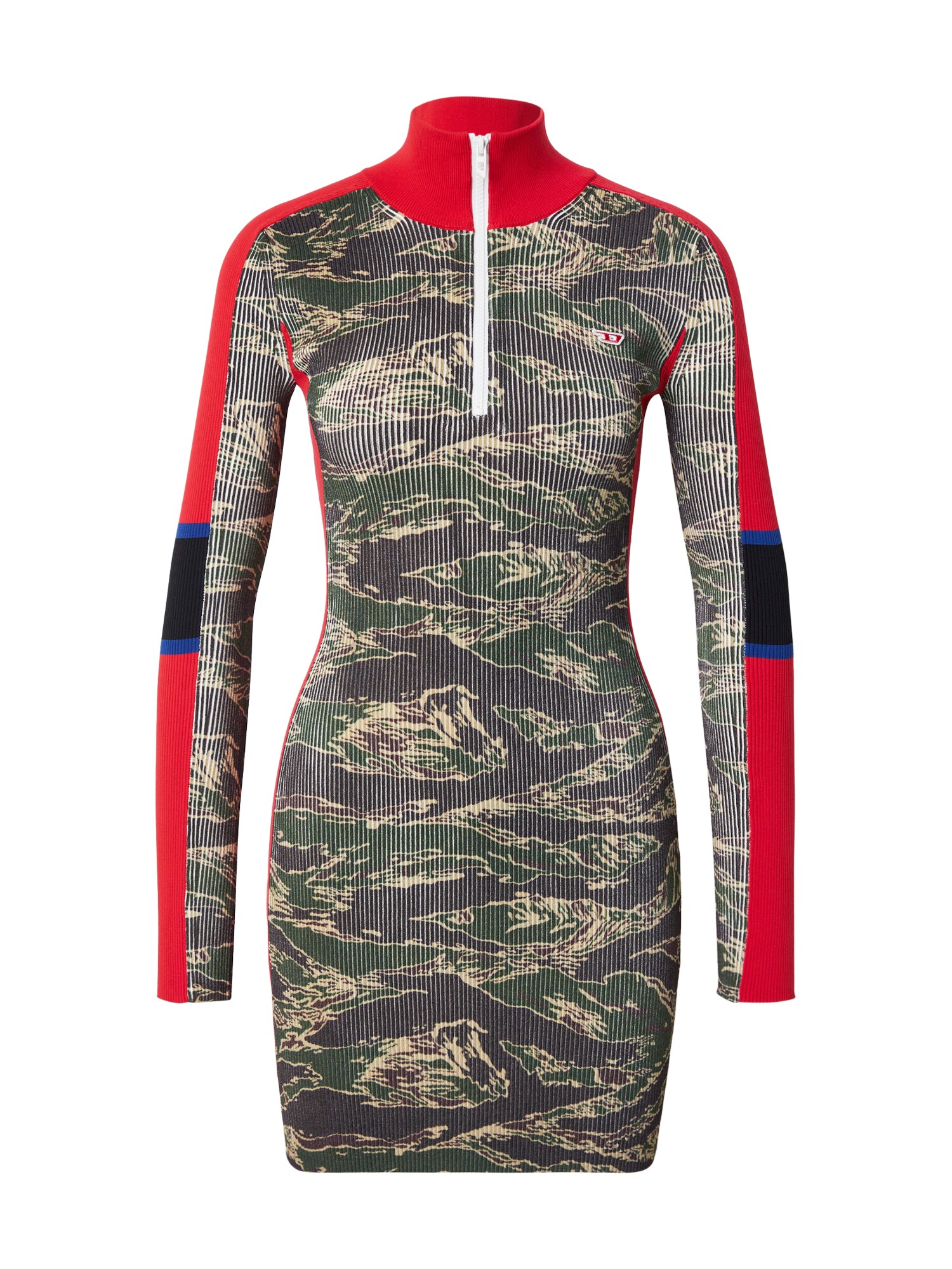 DIESEL Abito 'CAMOK'  grigio scuro / verde / rosso / nero
