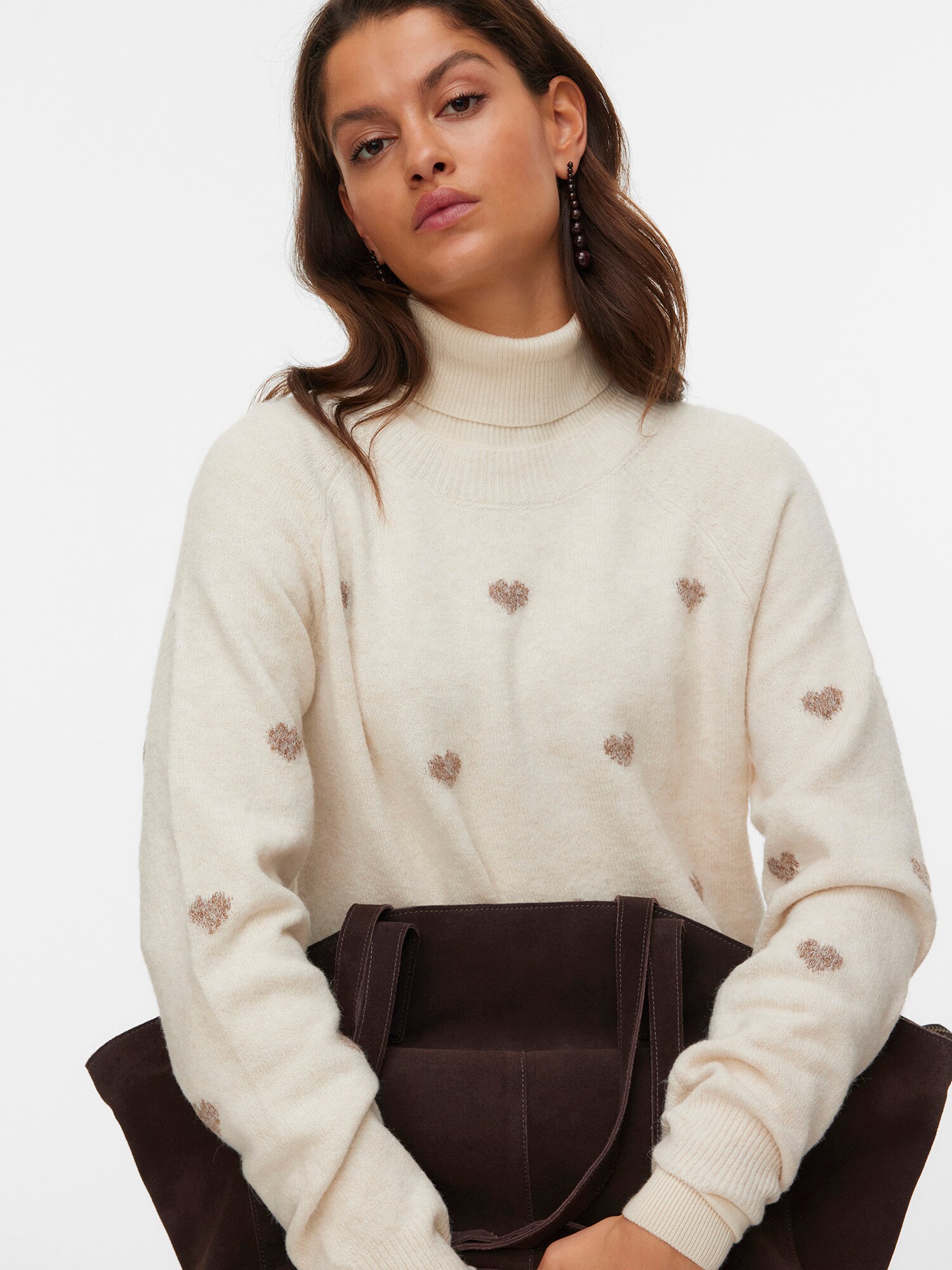 VERO MODA Sveter 'VMDOFFY'  béžová / krémová (obrázok 2)