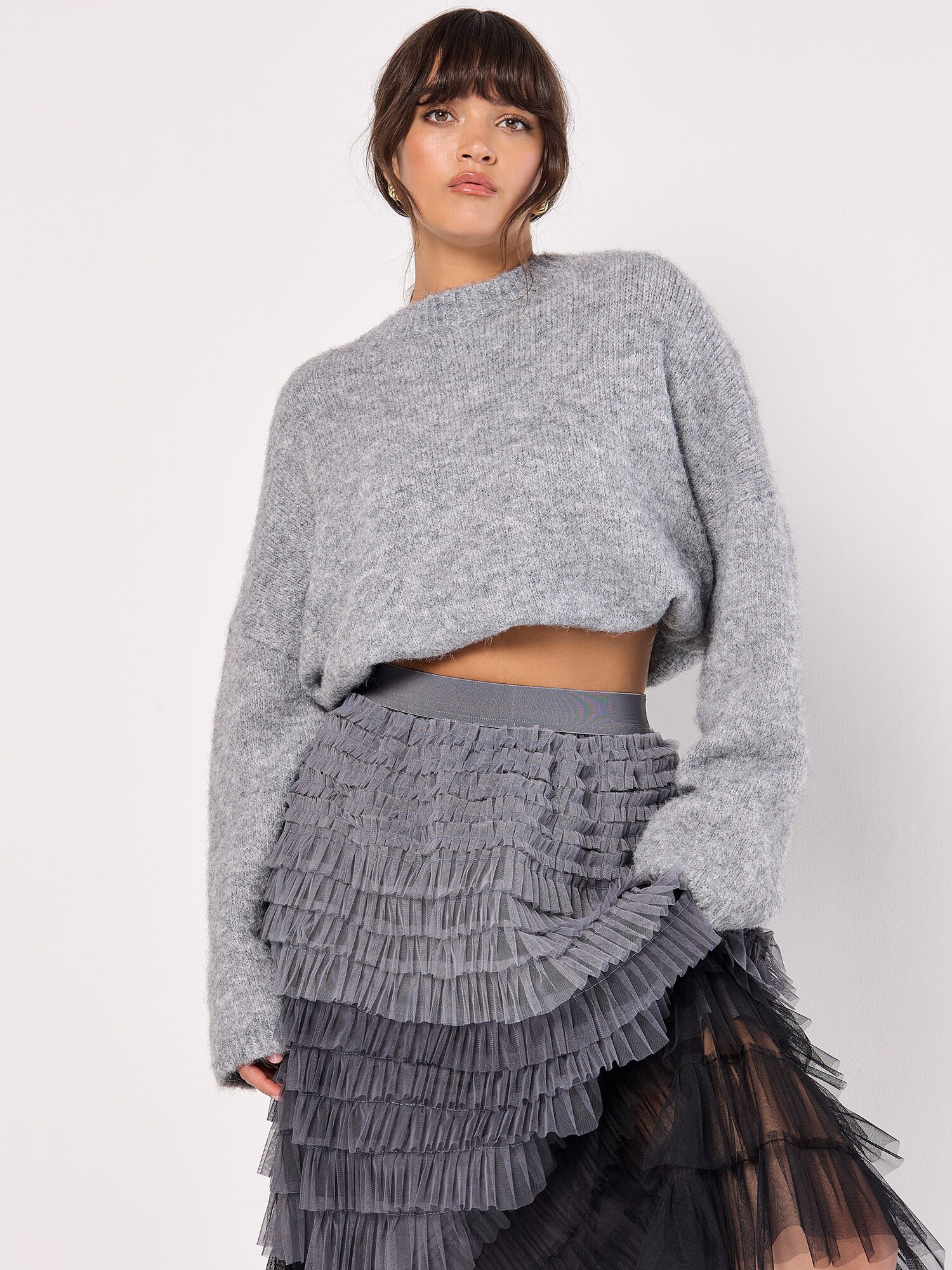 Thumbnail - Apricot Ombre Tulle Midaxi Skirt