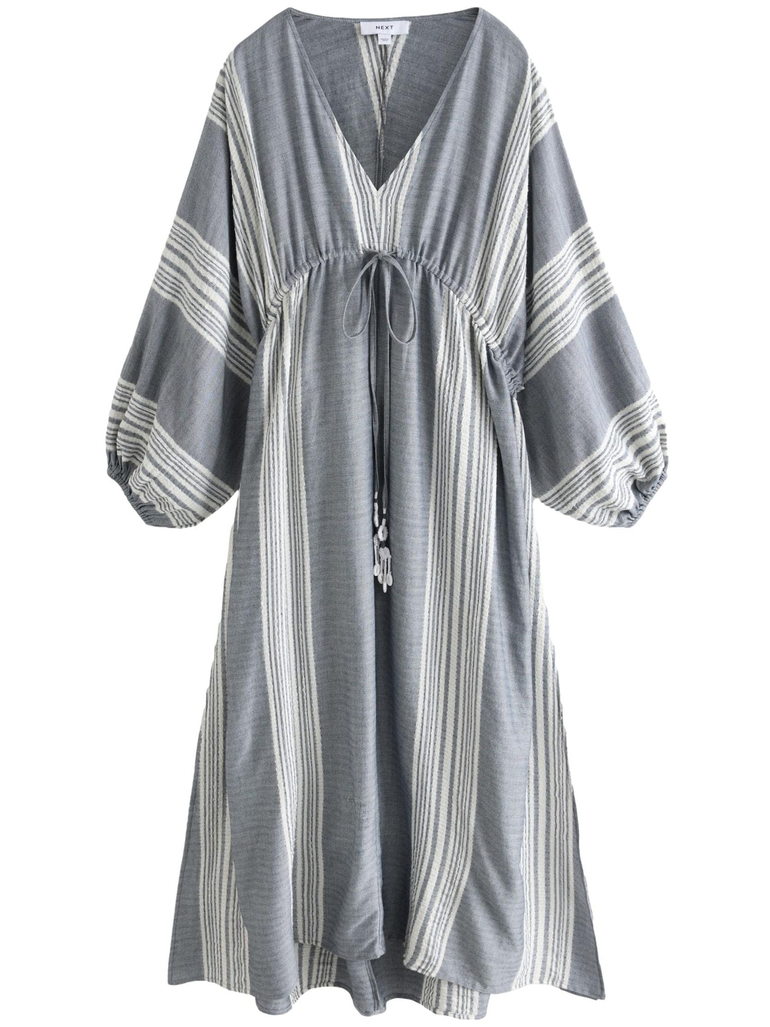 Next Rochie  albastru fumuriu / alb