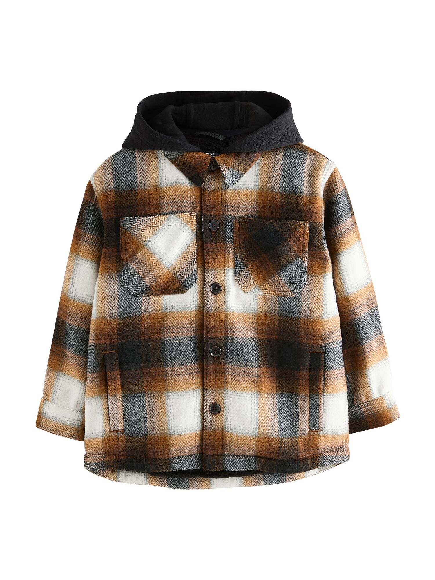 Next Geacă de primăvară-toamnă  ecru / maro / negru