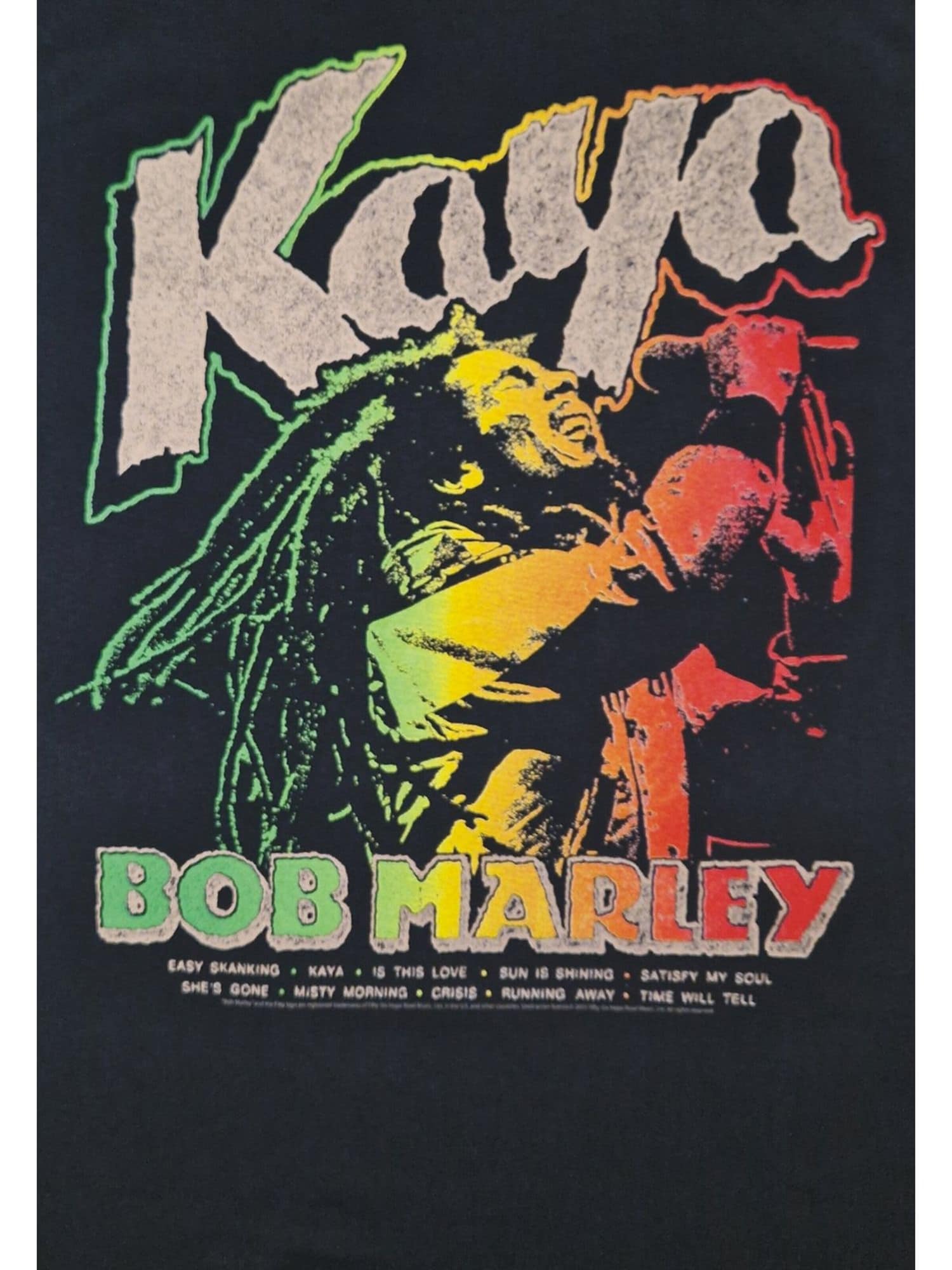 Bob Marley Camiseta 'Bob Marley Kaya T-Shirt' negro – imagen 3