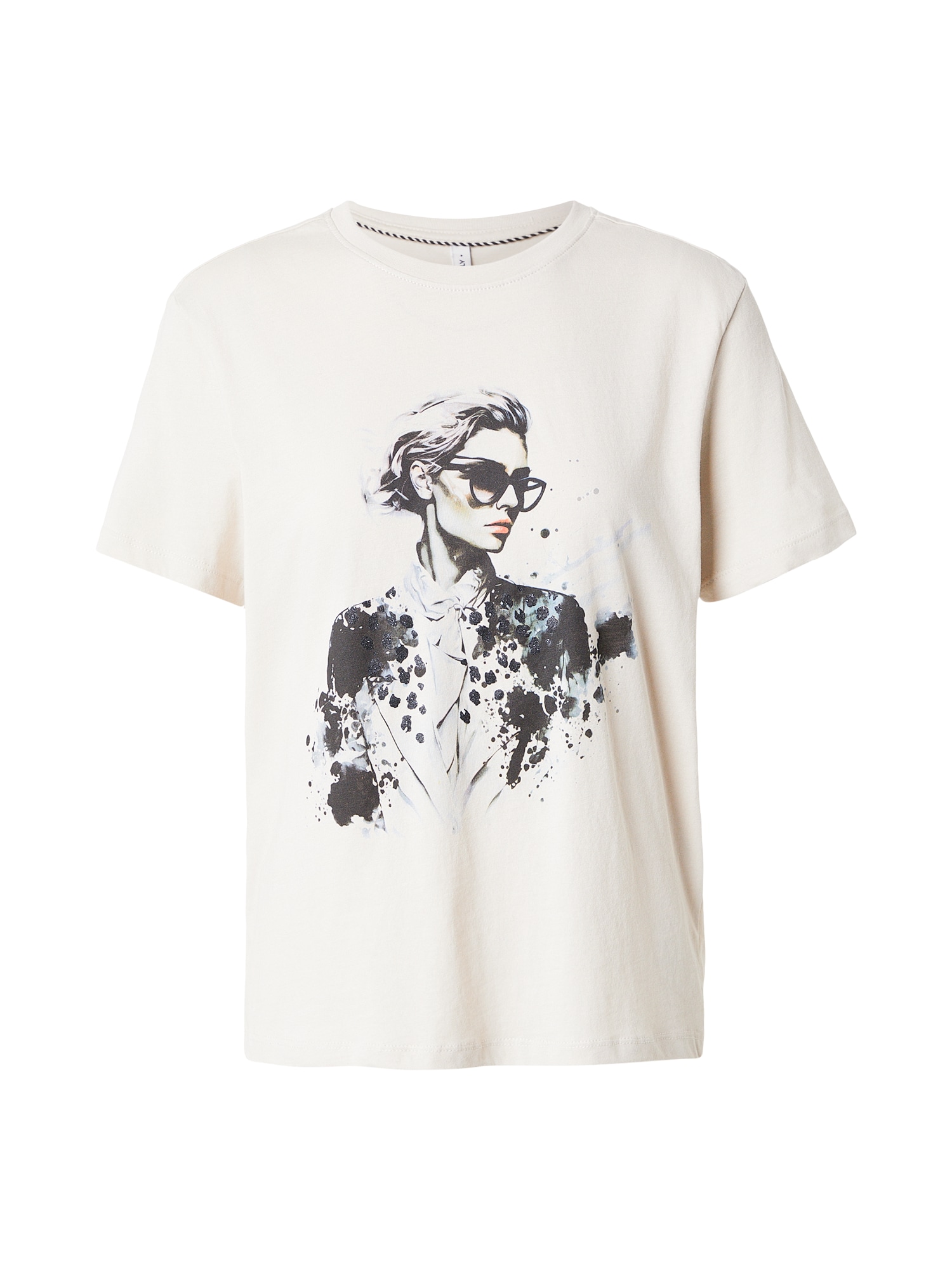 ONLY Tricou ONLKITA  gri piatră / verde jad / negru / alb