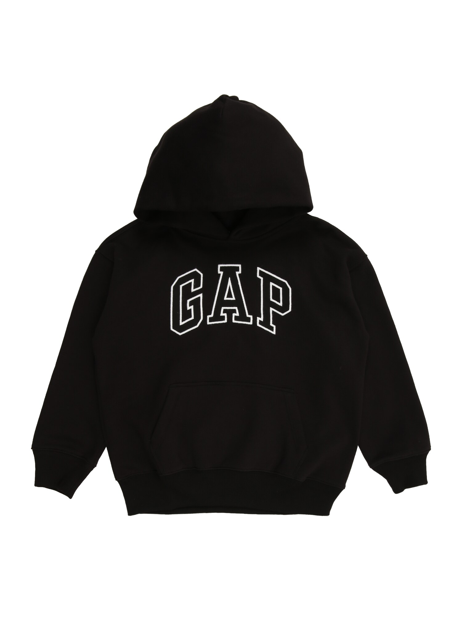 GAP Sudadera  negro / blanco