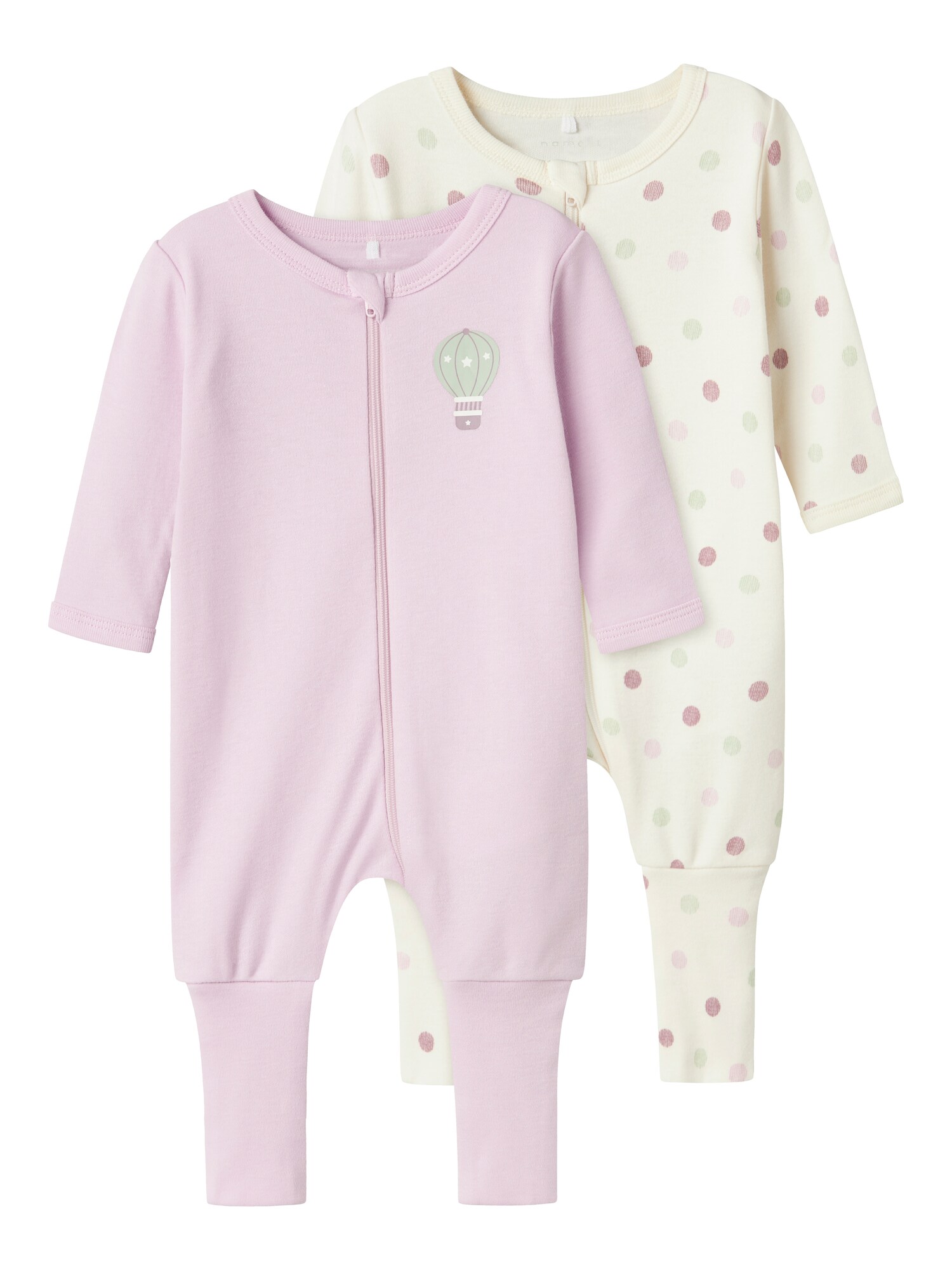 NAME IT Pijamale  crem / verde pastel / roz / alb