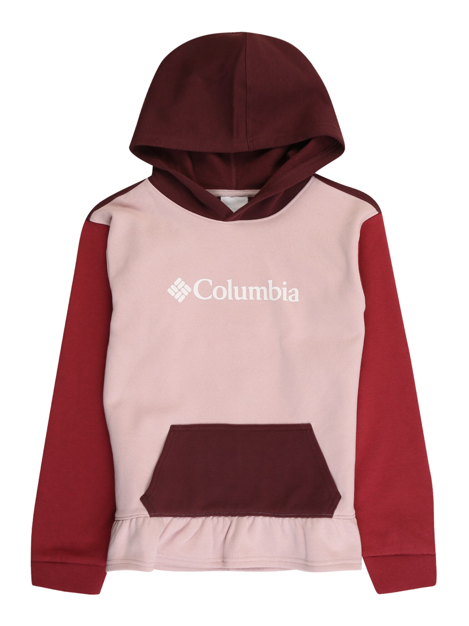 COLUMBIA Sportinio tipo megztinis  raudona / pastelinė rožinė / kraujo spalva