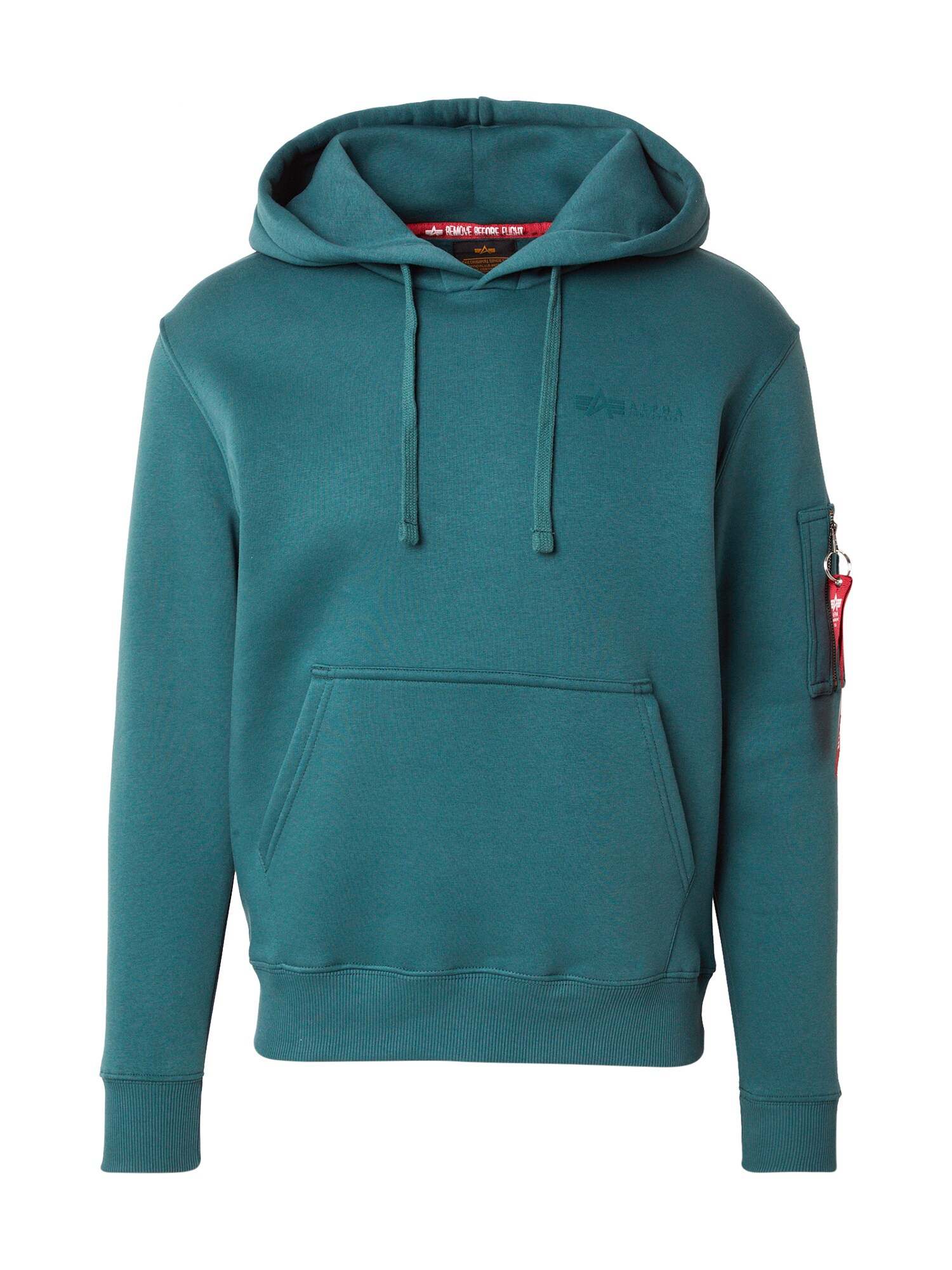 ALPHA INDUSTRIES Bluză de molton Air Force  verde smarald / verde închis