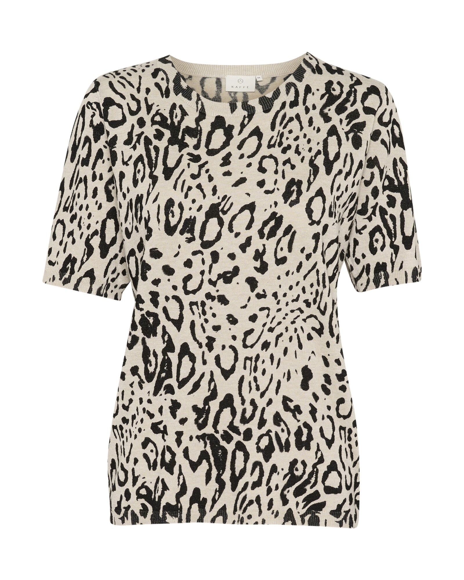Kaffe Pulover Liz  bej / negru