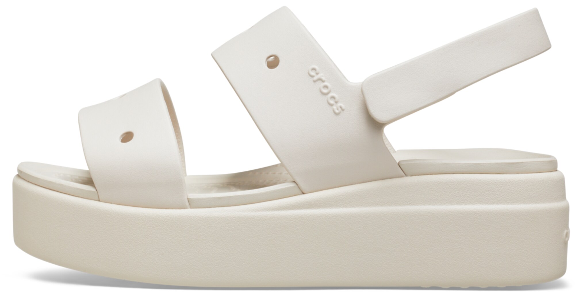 Crocs Sandále 'Brooklyn 4U' biela ako vlna