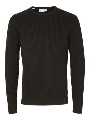 Selected Homme Trui ‘Berg’ Zwart