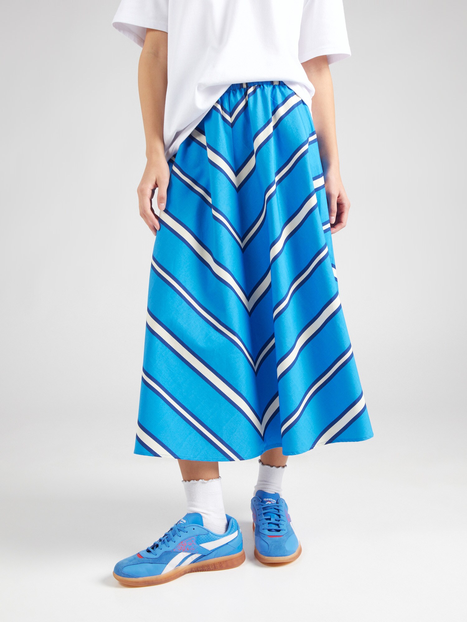 TOPSHOP Szoknyák  tengerészkék / azúr / fehér termék 2. képe