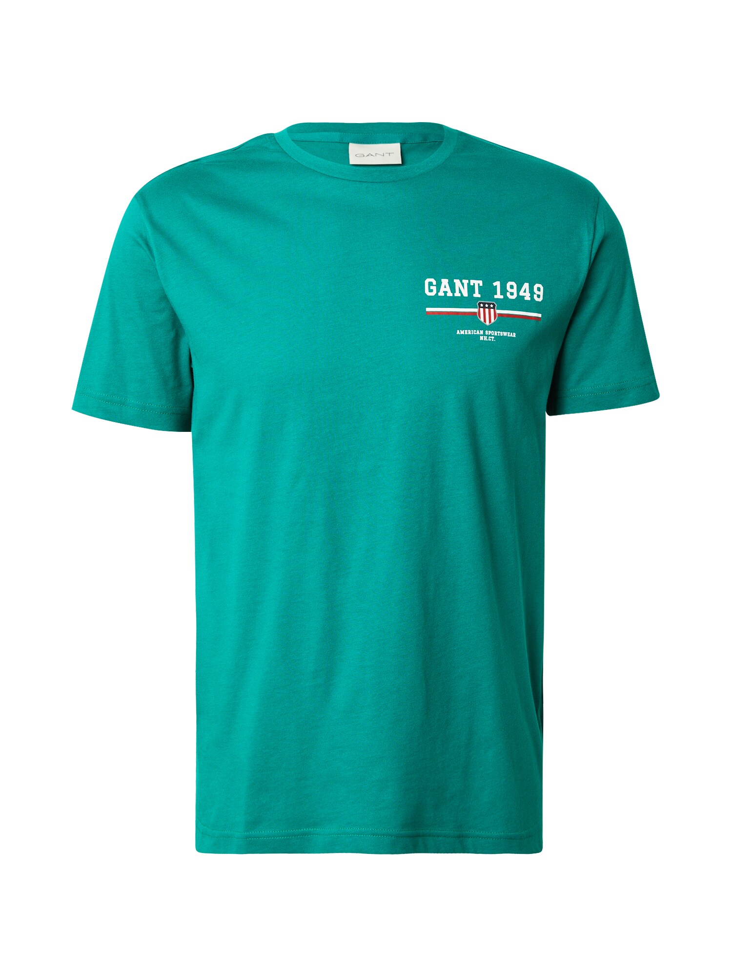 GANT Tricou  verde / roșu / alb